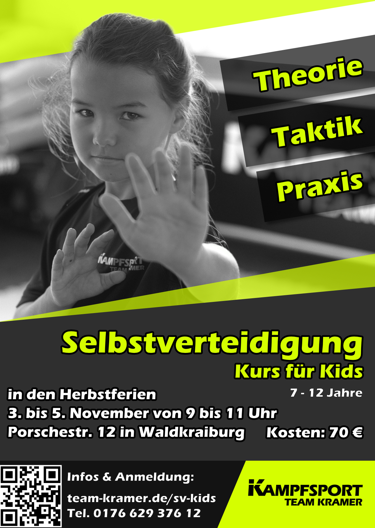 Kurs Selbstverteidigung Kids im Herbst 2025 in Waldkraiburg