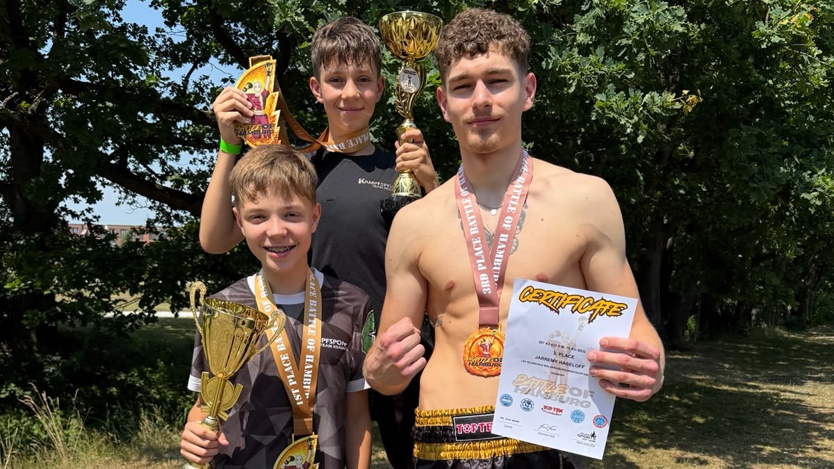 Zweimal Gold und einmal Bronze für das Kampfsport Team Kramer in Hamburg